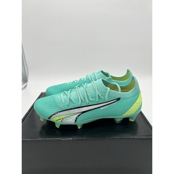 Puma Ultra Ultimate FG/AG Womens Soccer Cleats Peppermint White 107215-03 SZ 7.5 - Picture 1 of 11